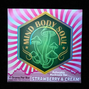 Mind, Body & Soul Psilocybin Mushroom Bar – Strawberry & Cream